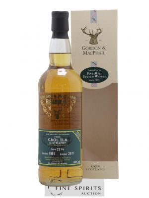 Caol Ila 29 years 1981 Gordon & MacPhail Reserve Cask n°6410 - One of 330 - bottled 2011 LMDW 