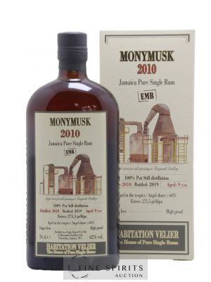 Monymusk 9 years 2010 Velier EMB bottled 2019 Habitation Velier ---- - Lot de 1 Bouteille