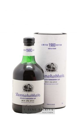 Bunnahabhain 22 years 1980 Of. Cask n°5684 - One of 156 bottles - bottled 2002 Limited Edition ---- - Lot de 1 Bouteille