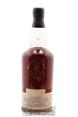 Cardhu 25 years 1974 Of. Sherry Butt n°3612 - One of 498 - bottled 1999 Millenium Edition ---- - Lot de 1 Bouteille