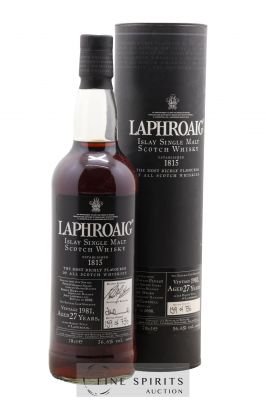 Laphroaig 27 years 1981 Of. Oloroso Sherry Casks - One of 736 - bottled 2008 