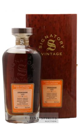 Springbank 36 years 1970 Signatory Vintage Single Cask 1629 2006 Release Cask Strength Collection 