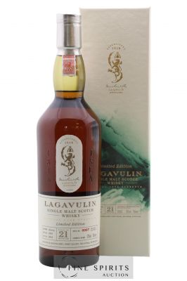 Lagavulin 21 years 1991 Of. Natural Cask Strength Sherry Cask Finish - One of 2772 - bottled 2012 Limited Edition ---- - Lot de 1 Bouteille