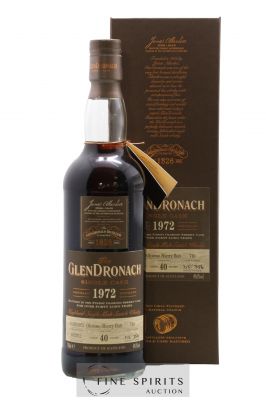 The Glendronach 40 years 1972 Of. Cask n°710 - One of 356 - bottled 2012 