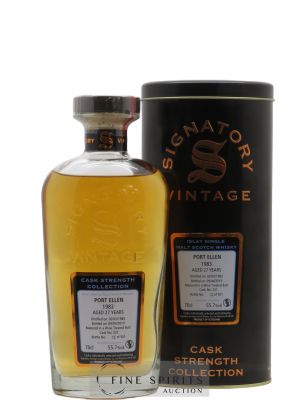 Port Ellen 27 years 1983 Signatory Vintage Cask n°231 - One of 501 - bottled 2010 Cask Strength Collection   - Lot de 1 Bouteille