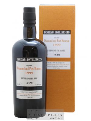 Diamond And Port Mourant 15 years 1999 Velier Very Rare Barrels W PM - One of 1148 - bottled 2014   - Lot de 1 Bouteille