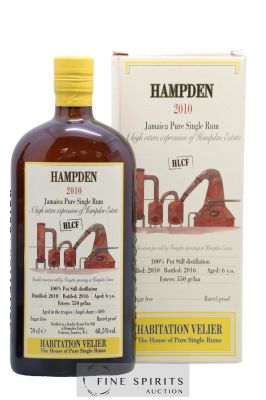 Hampden 6 years 2010 Velier HLCF Pot Still Distillation - bottled 2016 Habitation Velier 