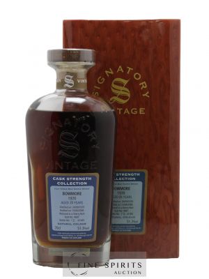Bowmore 35 years 1970 Signatory Vintage Butt n°4687 - One of 445 - bottled 2006 Cask Strength Collection   - Lot de 1 Bouteille
