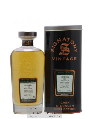 Strathmill 21 years 1996 Signatory Vintage Hogshead Cask n°2096 - One of 241 - bottled 2017 Cask Strength Collection ---- - Lot de 1 Bouteille