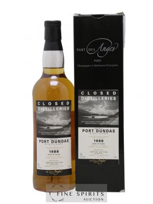 Port Dundas 25 years 1988 Part des Anges Limited Edition of 296 - bottled 2014 Closed Distilleries ---- - Lot de 1 Bouteille