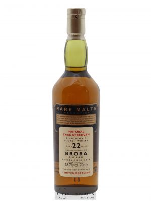Brora 22 years 1972 Of. Rare Malts Selection Natural Cask Strengh - bottled 2003 Limited Bottling   - Lot de 1 Bouteille