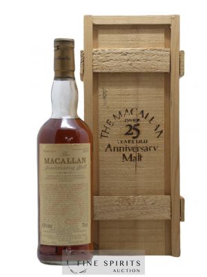 Macallan (The) 25 years 1964 Of. Anniversary Malt bottled 1989 Special Bottling   - Lot de 1 Bouteille