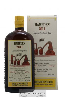 Hampden 7 years 2011 Of. LFCH Pot Still Distillation - bottled 2018 Habitation Velier   - Lot de 1 Bouteille