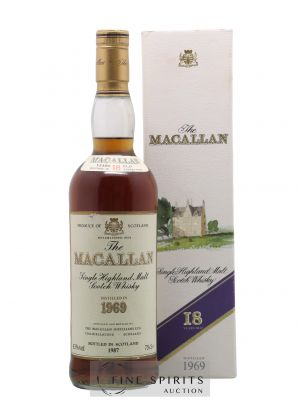 Macallan (The) 18 years 1969 Of. Sherry Wood Matured - bottled 1987 ---- - Lot de 1 Bottle