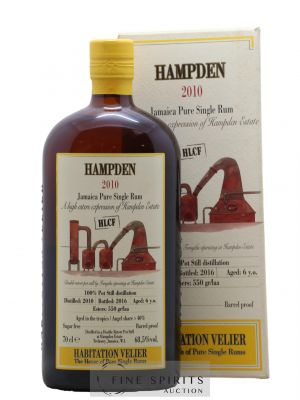 Hampden 6 years 2010 Velier HLCF Pot Still Distillation - bottled 2016 Habitation Velier   - Lot de 1 Bouteille