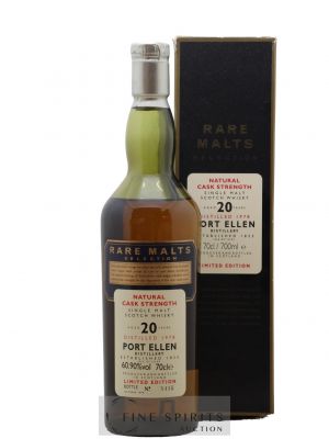 Port Ellen 20 years 1978 Of. Rare Malts Selection Natural Cask Strengh - bottled 1998 Limited Edition   - Lot de 1 Bouteille