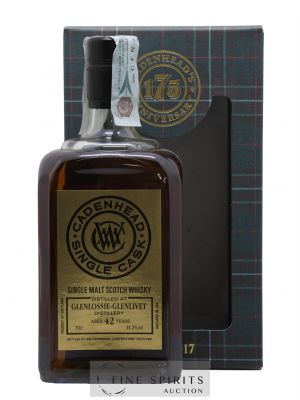 Glenlossie 42 years 1975 Cadenhead's Bourbon Hogshead - One of 138 - bottled 2017 Single Cask ---- - Lot de 1 Bottle