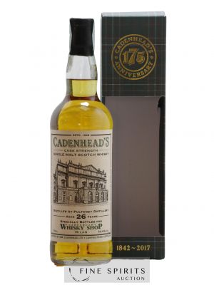 Pulteney 26 years 1990 Cadenhead's One of 168 - bottled 2017 Whisky Shop Milan 175th Anniversary ---- - Lot de 1 Bouteille