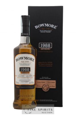 Bowmore 29 years 1988 Of. Edition n°2 bottled 2018 Global Traveller   - Lot de 1 Bouteille
