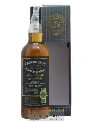 Miltonduff 38 years 1978 Cadenhead's Bourbon Hogshead - One of 180 - bottled 2017 Authentic Collection ---- - Lot de 1 Bouteille