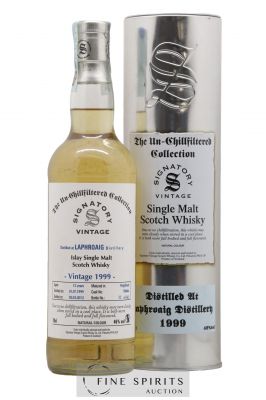 Laphroaig 12 years 1999 Signatory Vintage Cask n°700044 - One of 362 - bottled 2012 The Un-Chillfiltered Collection   - Lot de 1 Bouteille