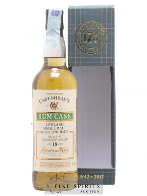 Auchentoshan 18 years 1999 Cadenhead's Rum Cask - Barbados Rum One of 192 - bottled 2017   - Lot de 1 Bouteille