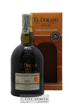 El Dorado 2001 Of. Port Mourant & Diamond Marque PM-SVW - bottled 2017 Velier 70th Anniversary Rare Collection ---- - Lot de 1 Bouteille