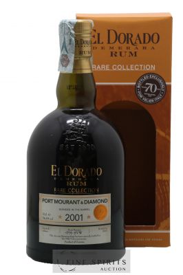 El Dorado 2001 Of. Port Mourant & Diamond Marque PM-SVW - bottled 2017 Velier 70th Anniversary Rare Collection ---- - Lot de 1 Bouteille