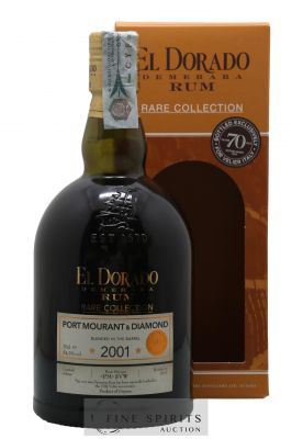 El Dorado 2001 Of. Port Mourant & Diamond Marque PM-SVW - bottled 2017 Velier 70th Anniversary Rare Collection ---- - Lot de 1 Bouteille