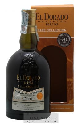 El Dorado 2001 Of. Port Mourant & Diamond Marque PM-SVW - bottled 2017 Velier 70th Anniversary Rare Collection ---- - Lot de 1 Bouteille