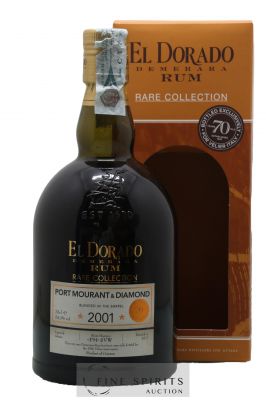 El Dorado 2001 Of. Port Mourant & Diamond Marque PM-SVW - bottled 2017 Velier 70th Anniversary Rare Collection ---- - Lot de 1 Bouteille