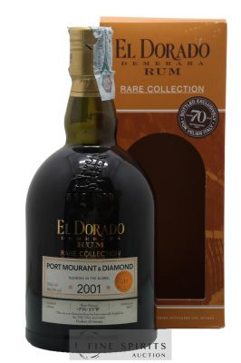 El Dorado 2001 Of. Port Mourant & Diamond Marque PM-SVW - bottled 2017 Velier 70th Anniversary Rare Collection   - Lot de 1 Bouteille