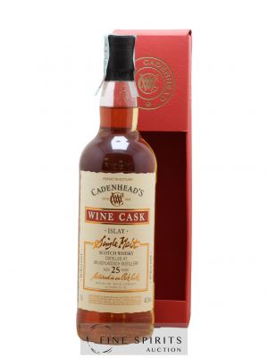 Bruichladdich 25 years 1991 Cadenhead's Wine Cask - Burgundy One of 192 - bottled 2017 ---- - Lot de 1 Bouteille