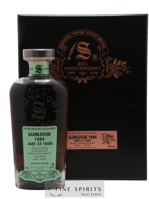 Glenlossie 33 years 1984 Signatory Vintage Cask n°2533 - One of 530 - bottled 2018 30th Anniversary ---- - Lot de 1 Bouteille