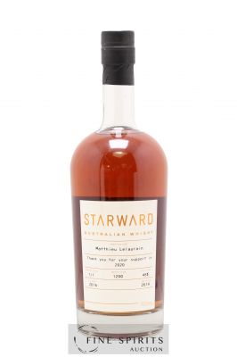 Starward 2016 Of. Personalise your own label One of 1200 - bottled 2019 Small Batch Release 