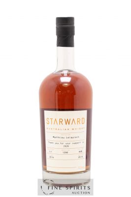 Starward 2016 Of. Personalise your own label One of 1200 - bottled 2019 Small Batch Release 