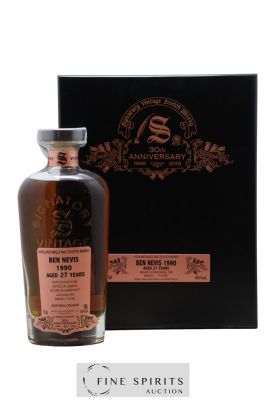 Ben Nevis 27 years 1990 Signatory Vintage 30th Anniversary Cask 1505 ---- - Lot de 1 Bouteille