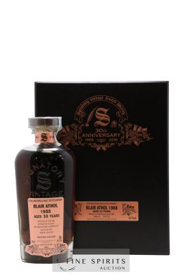 Blair Athol 30 years 1988 Signatory Vintage Cask n°6847 - One of 519 - bottled 2018 30th Anniversary ---- - Lot de 1 Bouteille
