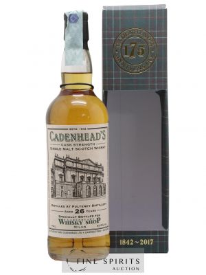 Pulteney 26 years 1990 Cadenhead's One of 168 - bottled 2017 Whisky Shop Milan 175th Anniversary   - Lot de 1 Bouteille