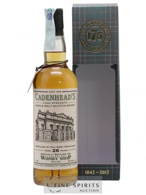 Pulteney 26 years 1990 Cadenhead's One of 168 - bottled 2017 Whisky Shop Milan 175th Anniversary   - Lot de 1 Bouteille