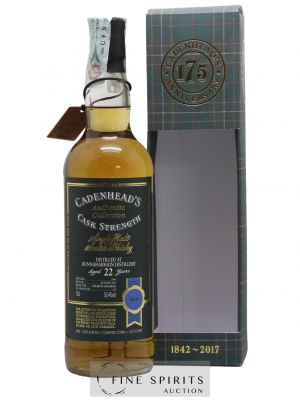 Bunnahabhain 22 years 1994 Cadenhead's Cask Strength One of 114 - bottled 2017 Authentic Collection   - Lot de 1 Bouteille