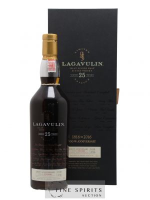 Lagavulin 25 years Of. 200th Anniversary One of 8000 - bottled 2016   - Lot de 1 Bouteille