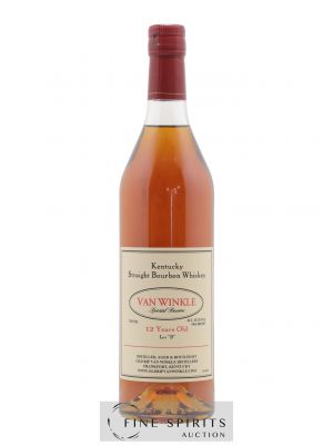 Van Winkle 12 years Of. Lot B 90.4 Proof Special Reserve (75cl.)   - Lot de 1 Bouteille
