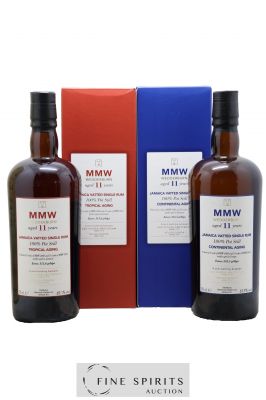 MMW Wedderburn 11 years Velier Tropical Vs. Continental Aging Coffret 2 bottles E&A Scheer Joint bottling ---- - Lot de 1 Coffret