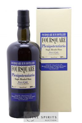 Foursquare 12 years 2007 Velier Plenipotenziario Barrel Proof - One of 6000 - bottled 2019 ---- - Lot de 1 Bouteille