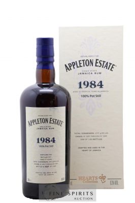 Appleton Estate 37 years 1984 Of. Pot Still Cask n°3391 through n°3399 - One of 1800 - bottled 2021 Hearts Collection 
