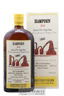 Hampden 6 years 2010 Velier LROK Pot Still Distillation - bottled 2016 Habitation Velier 