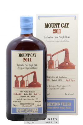 Mount Gay 9 years 2011 Velier 100% Pot Still Distillation - bottled 2020 Habitation Velier 