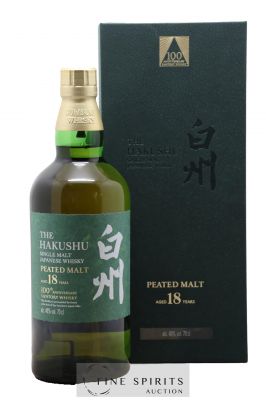 Hakushu 18 years Of. Peated Malt 100th Anniversary Suntory 