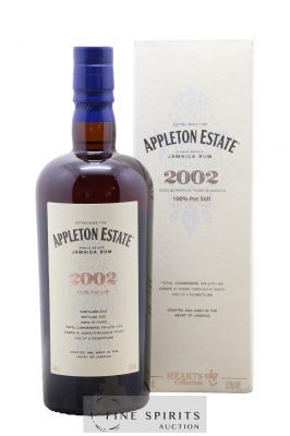 Appleton Estate 20 years 2002 Of. Pot Still Cask n°404082 through n°404101 - One of 5700 - bottled 2022 Hearts 